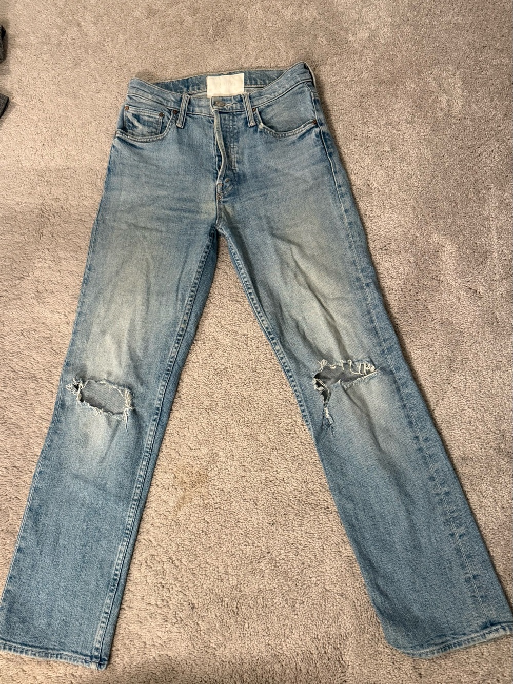 MOTHER The Tomcat Ankle Distressed Jeans